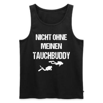 Tauchbuddy Taucher Scuba Tauchen Geschenk - Männer Premium Bio Tank Top - Schwarz - Vorne - Michal (187cm)