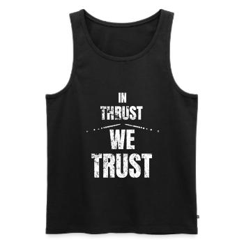 Pilot co-pilot captain gift idea Father's Day - Men's Premium Organic Tank Top - black - Front - AI Model Male 178 light (178cm)