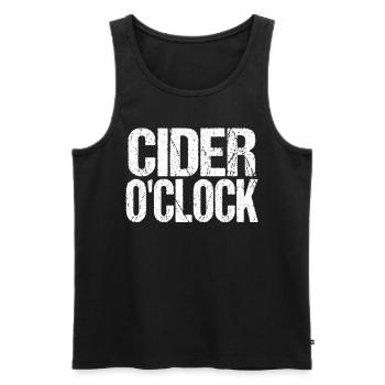 Cider O'Clock Cider Alcohol Ireland Gift - Men's Premium Organic Tank Top - black - Front - Michal (187cm)