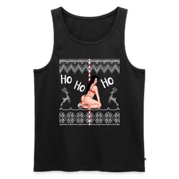 Noël sexy Ugly cadeau de Noël - Débardeur bio Premium Homme - noir - Devant - Michal (187cm)