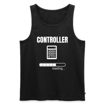 Controller Controlling Occupation Finance Job Gift - Men's Premium Organic Tank Top - black - Front - AI Model Male 178 light (178cm)