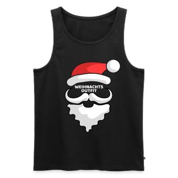 SANTA OUTFIT - Men's Premium Organic Tank Top - black - Front - AI Model Male 178 light (178cm)