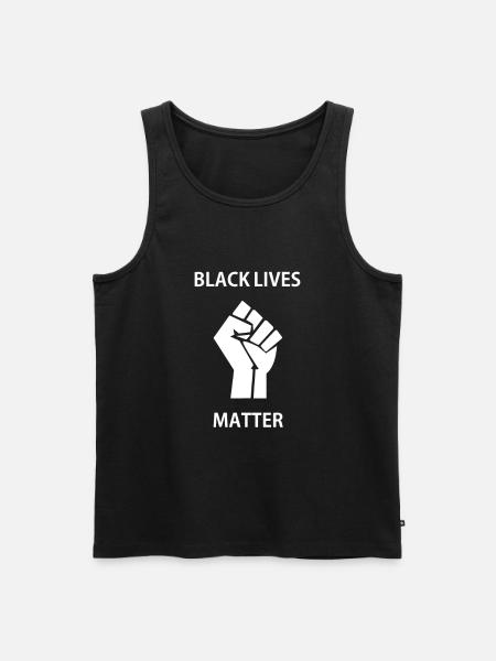 BLACK LIVES MATTER - Men's Premium Organic Tank Top - black