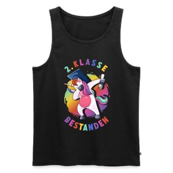 2. Klasse bestanden Geschenkidee 3 Klasse Geschenk - Männer Premium Bio Tank Top - Schwarz - Vorne - AI Model Male 178 light (178cm)