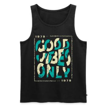 1979 Birthday 1979 Vintage 1979 Gift 1979 - Men's Premium Organic Tank Top - black - Front - AI Model Male 178 light (178cm)