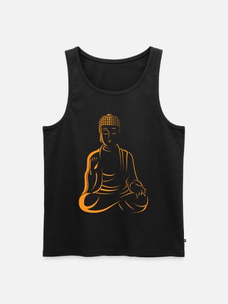 Buddha Protection Buddha Protection - Men's Premium Organic Tank Top - black