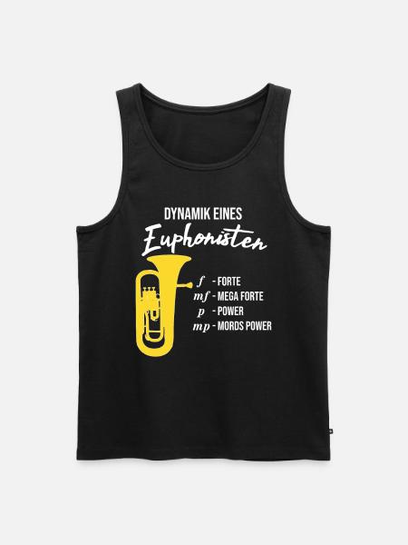 Euphonium - Dynamik eines Euphonisten - Männer Premium Bio Tank Top - Schwarz