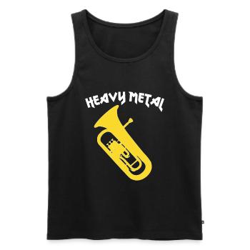 Euphonium - HEAVY METAL - Baritone, Gift - Men's Premium Organic Tank Top - black - Front - Michal (187cm)