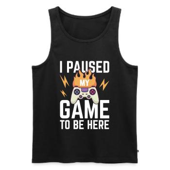 Lustiges Gamer geschenk Für Jungen Und Mädchen - Männer Premium Bio Tank Top - Schwarz - Vorne - Michal (187cm)