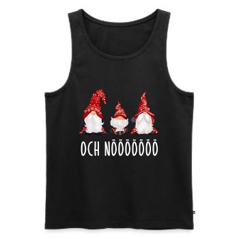 Grumpy Xmas Gnomes Gnomes Christmas Fun - Men's Premium Organic Tank Top - black - Front - Michal (187cm)
