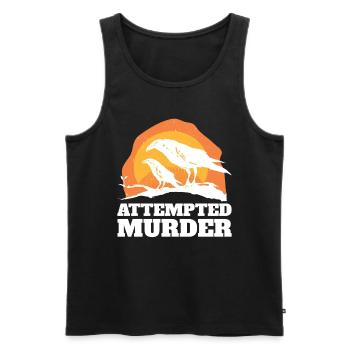 Literature t-shirt perfect for anyone who loves drama - Men's Premium Organic Tank Top - black - Front - Michal (187cm)