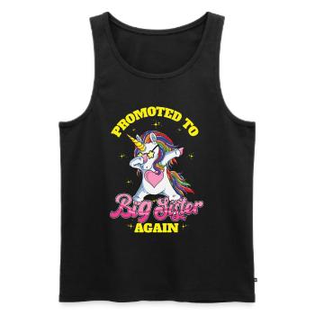 Promoted To Grandpa Baby Reveal Grandpa design - Männer Premium Bio Tank Top - Schwarz - Vorne - AI Model Male 178 light (178cm)