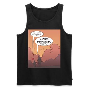 Lustiges Coding Programmiersprachen Design - Männer Premium Bio Tank Top - Schwarz - Vorne - AI Model Male 178 light (178cm)