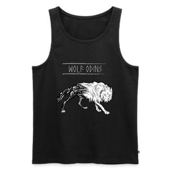 Wolf Odins Wikinger Walhalla Odin - Männer Premium Bio Tank Top - Schwarz - Vorne - AI Model Male 178 light (178cm)