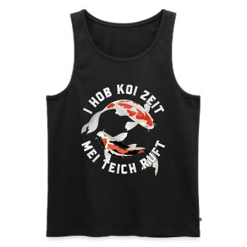 Koi Karpfen Yugoi Fische Koizüchter Garten Teich - Männer Premium Bio Tank Top - Schwarz - Vorne - Michal (187cm)
