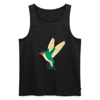 Rubinkehl-Kolibri Kolibri Kolibri Vogel - Männer Premium Bio Tank Top - Schwarz - Vorne - AI Model Male 178 light (178cm)