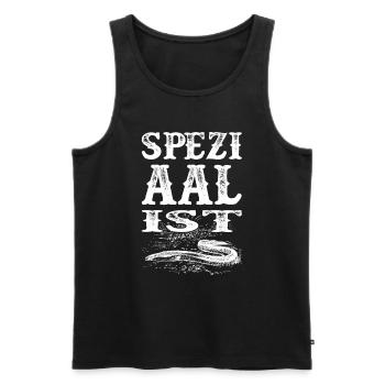 Lustige Angler Geschenke Speziaalist Aal Angeln - Männer Premium Bio Tank Top - Schwarz - Vorne - Michal (187cm)