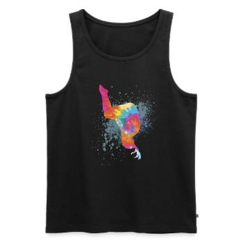 Colorful Figure Gymnastics Gymnast Gymnastics Gifts - Men's Premium Organic Tank Top - black - Front - Michal (187cm)