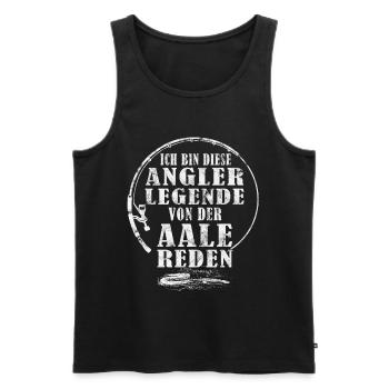 Lustige Angler Geschenke Aal Wortspiel Aal Angeln - Männer Premium Bio Tank Top - Schwarz - Vorne - Michal (187cm)