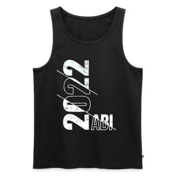 Abitur 2022 Geschenk Junge Mädchen Abi 2022 - Männer Premium Bio Tank Top - Schwarz - Vorne - AI Model Male 178 light (178cm)