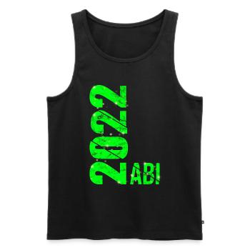 Abitur 2022 Geschenk Junge Mädchen Abi 2022 - Männer Premium Bio Tank Top - Schwarz - Vorne - AI Model Male 178 light (178cm)