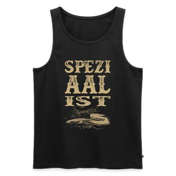 Lustige Angler Geschenke Spezialist Aal Angeln - Männer Premium Bio Tank Top - Schwarz - Vorne - Michal (187cm)