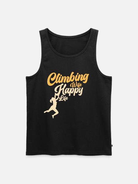 Climbing Climbing Climbers Bouldering Mountaineers - Men's Premium Organic Tank Top - black