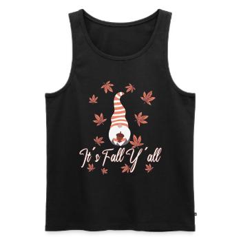 Amoureux des elfes Thanksgiving Fall - Débardeur bio Premium Homme - noir - Devant - Michal (187cm)