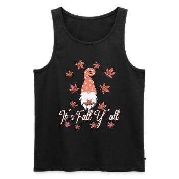 Amoureux des elfes Thanksgiving Fall - Débardeur bio Premium Homme - noir - Devant - Michal (187cm)