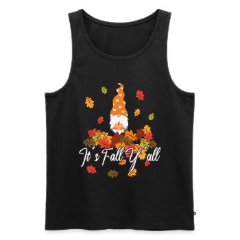 Amoureux des elfes Thanksgiving Fall - Débardeur bio Premium Homme - noir - Devant - Michal (187cm)
