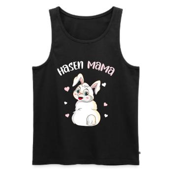 Hasenfreund Mom Hasenmutti Outfit beste Hasen Mama - Männer Premium Bio Tank Top - Schwarz - Vorne - Michal (187cm)