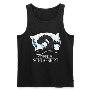 Nachthemd Pyjama Orca Schlafanzug Wal Liebhaber - Männer Premium Bio Tank Top - Schwarz - Vorne - Michal (187cm)