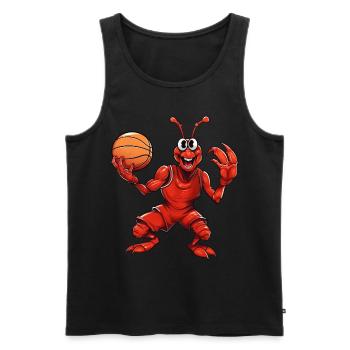 Hummer Basketballer - Männer Premium Bio Tank Top - Schwarz - Vorne - Michal (187cm)