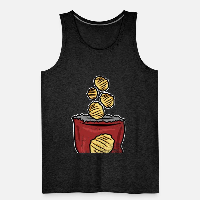 Crisps Bristish Chips Gift Men's Premium Organic Tank Top
