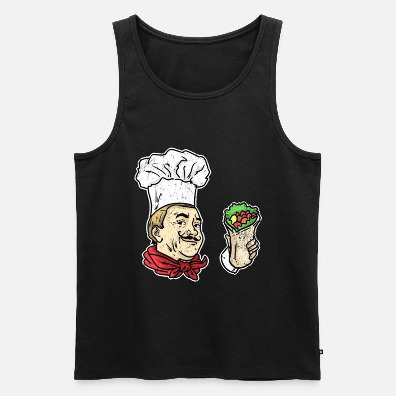 Döner Kebab Koch Geschenk - Männer Premium Bio Tank Top - Schwarz
