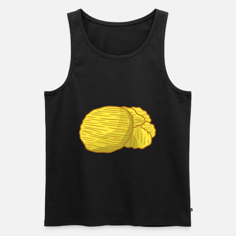 Kartoffelchips - Männer Premium Bio Tank Top - Schwarz