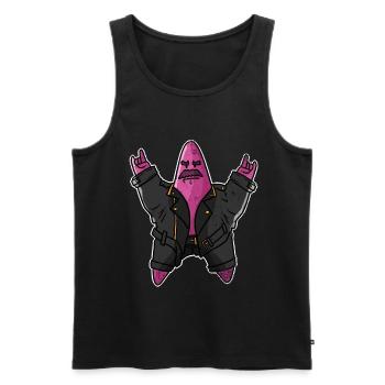Rock 'n' Roll Seestern Meer Marine Star Geschenk - Männer Premium Bio Tank Top - Schwarz - Vorne - AI Model Male 178 light (178cm)