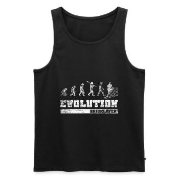 Dachdecker Entwicklung Maurer Arbeiter Geschenk - Männer Premium Bio Tank Top - Schwarz - Vorne - AI Model Male 178 light (178cm)