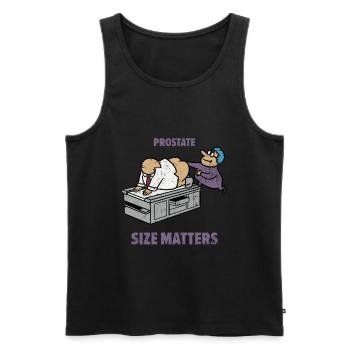 Urologist Prostate Doctor Urology Student Gift - Men's Premium Organic Tank Top - black - Front - AI Model Male 178 light (178cm)