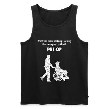 Neurochirurg PRE-OP Operation Geschenk - Männer Premium Bio Tank Top - Anthrazit - Vorne - Alexander (188cm)