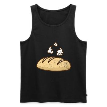 Brot Baguette Französisch Toast Gebäck Geschenk - Männer Premium Bio Tank Top - Schwarz - Vorne - Michal (187cm)