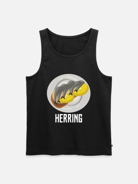 Poisson de hareng - Débardeur bio Premium Homme - noir