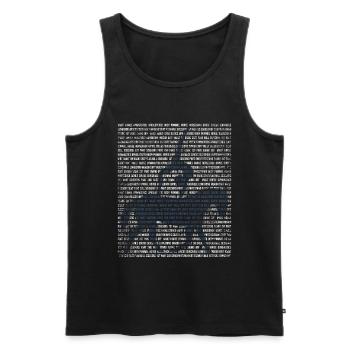 Cadeau équestre - Débardeur bio Premium Homme - noir - Devant - Michal (187cm)