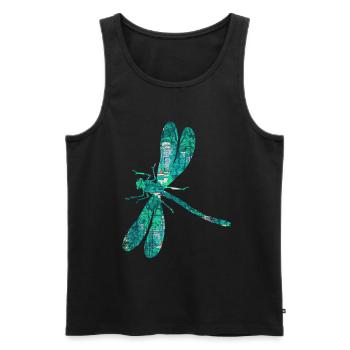 Dragonfly garden wing - Men's Premium Organic Tank Top - black - Front - Michal (187cm)