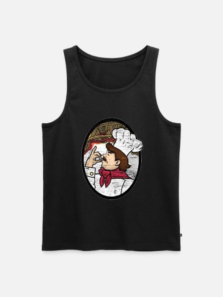 Spaghetti chef gift - Men's Premium Organic Tank Top - black