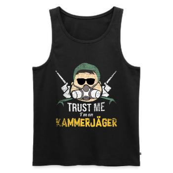 Kammerjäger Plage Insekt - Männer Premium Bio Tank Top - Schwarz - Vorne - AI Model Male 178 light (178cm)