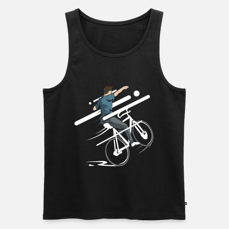 Kunstradfahren - Männer Premium Bio Tank Top - Schwarz