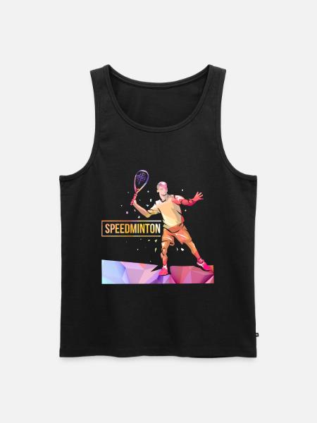 speedminton - Men's Premium Organic Tank Top - black