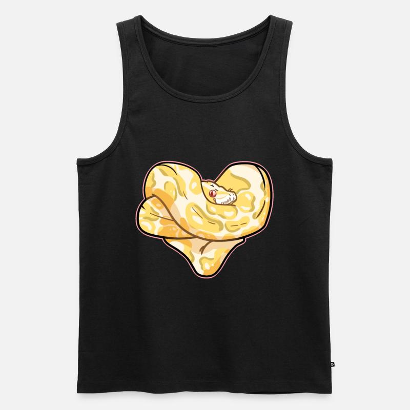 Python heart - Men's Premium Organic Tank Top - black