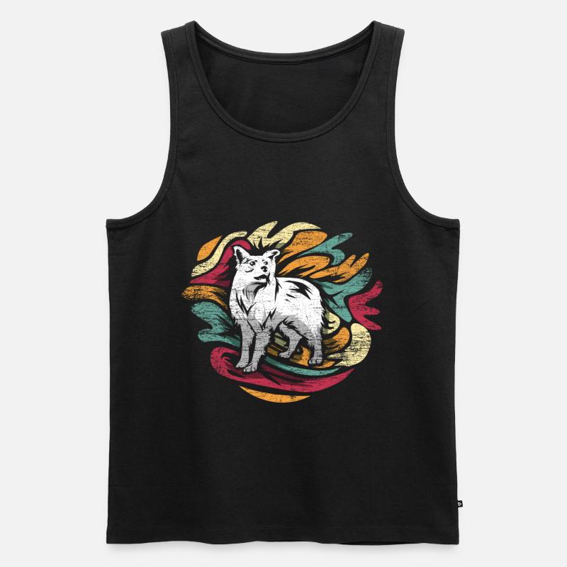 Border Collie Geschenk - Männer Premium Bio Tank Top - Schwarz